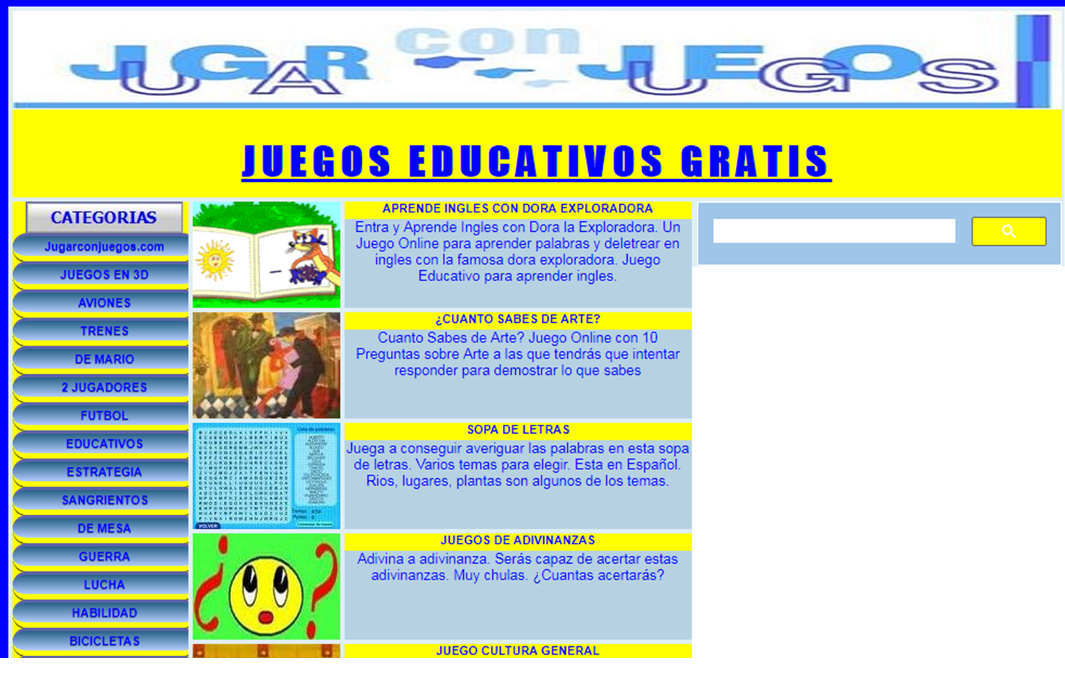JUEGOS EDUCATIVOS VARIOS