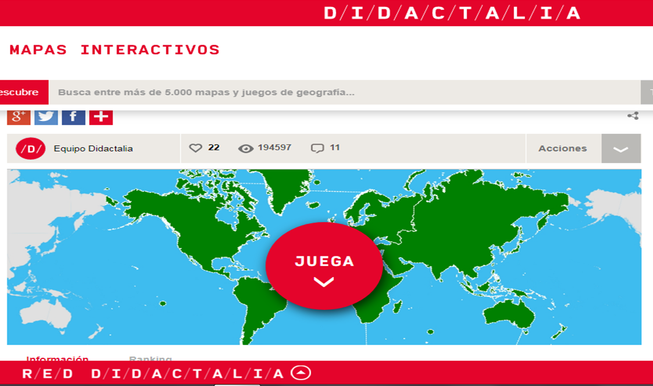 Ubicar en el planisferio