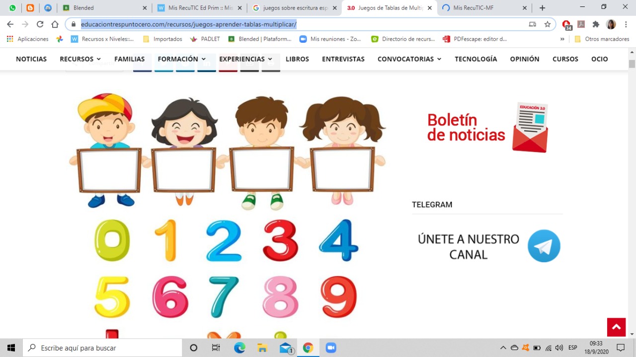TABLAS DE MULTIPLICAR